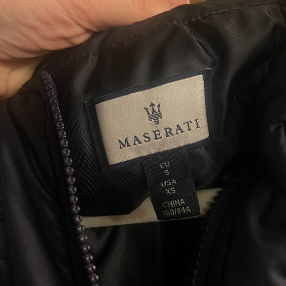 Women's Masersti Navy Puffer Jacket - Picture 3 of 5